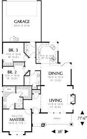 House Plan 2559 00045 Narrow Lot Plan 1 520 Square Feet 3 Bedrooms 2 Bathrooms Narrow Lot House Plans Garage House Plans Narrow House Plans