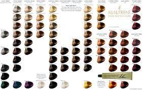 All Nutrient Hair Color Chart Hair Color Swatches Shades