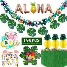 See more ideas about tropical theme party, theme party decorations, balloon sculptures. 196pcs Hawaiian Party Decorations Summer Tropical Themed Party Wedding Decoration Supplies For Luau Aloha Moana Wish