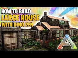 How To Build A Large House With Dino Pen Ark Survival Evolved Youtube Ark Survival Evolved Bases Ark Survival Evolved Ark Survival Evolved Tips