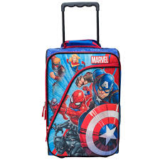 Marvel Avengers Kids Carry On Suitcase Red Blue White Kids Suitcase Carry On Suitcase Red And Blue