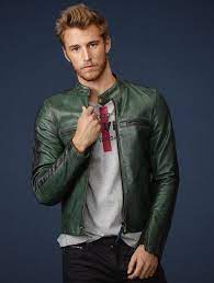 Rodrigo Calazans Green Leather Jackets Leather Jacket Men Leather Jacket Men Style