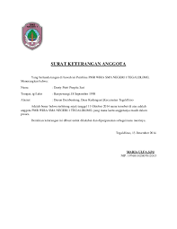 Dan rekomendasi tools pembuat surat lamaran yang keren. Surat Keterangan Anggota Wisnu Wijaya Academia Edu