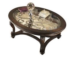 Ashley Norcastle Oval Coffee Table Homemakers Furniture Glass Top Coffee Table Oval Coffee Tables Coffee Table