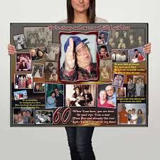Best casual gifts for 60 year old men. Memorable Gift Ideas For 40 50 60 Year Old Brother Photo Collage Birthday Photo Collage Birthday Gifts For Husband Wedding Anniversary Photo Gifts