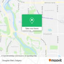 How to get to Douglas Glen in Calgary by bus or light rail?
