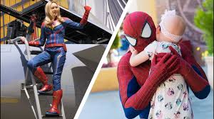 4 New Disneyland Meet Greets Spider Man Captain Marvel Mickey Cruella Youtube