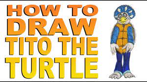 How to draw Tito the Turtle (Willy's Wonderland) - YouTube