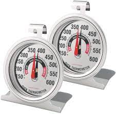 Buy Efeng 3 Inch Large Dial Oven Thermometer 2 Pack For Gas Oven And Electric Oven Best Nsf Approved Accurately Easy To Read Large Number Dial Without Color Fading After Long Time Cooking Online In