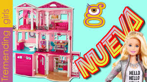 Puedes diseñar todas las habitaciones. Barbie Dreamhouse 2015 Nueva Casa De Los Suenos De Tres Pisos Juguetes Barbie En Espanol Toys Youtube