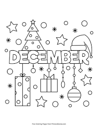 Arts & crafts for adults December Coloring Page Free Printable Pdf From Primarygames