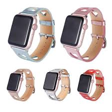 Black Apple Watch Band 38mm Apple Watch Series 5 4 3 2 Band Breathable Apple Watch Hollow Hearts Leather Strap 38mm 40mm 42mm 44mm With Images Apple Watch Bands Fashion Apple Watch Bands Apple Watch