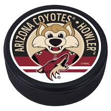 The arizona coyotes are a professional ice hockey team based in the phoenix metropolitan area. Arizona Coyotes Howler Mascot Textured Puck Hhofecomm