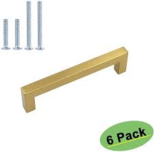 Homdiy 96mm Cabinet Handles Gold Drawer Pulls Hdj12gd Cabinet Hardware Brushed Brass Cabinet Pull Dresser Drawer Handles Brass Cabinet Pulls Cupboard Handles