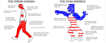 (minecraft) today in minecraft cody and his friends start a map war in the united. The Virgin Canada Vs The Chad America Virginvschad