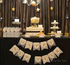 New Year S Eve Black White Silver Gold New Year S Party Ideas Photo 1 Of 24 New Years Eve Party Eve Parties Graduation Party