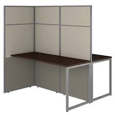 Here are my thrifty tips for decorate your office cubicle: Letourneaukeller Bush Business Furniture Easy Office 60w 2 Person Cubicle Desk Workstation With 66h Panels