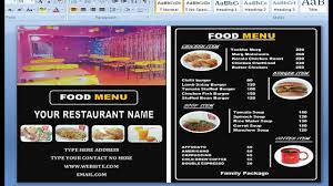 When creating a menu card, the minute details and the entirety of. Food Menu Design In Your Restaurant Using Ms Word How To Make Restaurant Menu Card Design Ms Word Youtube