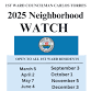 1st Ward Councilman Torres Neighborhood Watch event image
