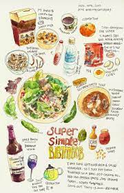 Hee S Cooking Diary Food Illustrations Food Drawing Watercolor Food