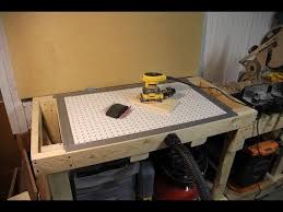 How To Build A Down Draft Sanding Table Youtube Hidden Storage Downdraft Table Sanding