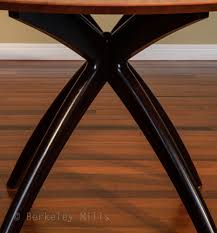 Our Lambda Table Mahogany Top Natural With Stained Legs Contemporary Furniture Furniture Projects Contemporary