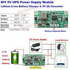Lithium Li Ion 18650 Battery Charger Board Dc 5v Converter Diy Ups Power Supply Ebay Ups Power Supply Ups Power Battery Charger