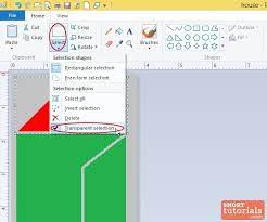 Transparent Selection Make Transparent Background Of An Image In Ms Paint Windows 8