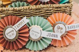 Mix up the colors to create a pretty palette! Diy Rosette Name Tags For Your Party Guests Cricut