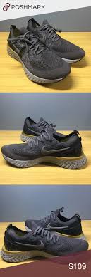 Nike Epic React Flyknit Aq0067 009 Men S 11 5 M This Is A Brand New Pair Of Nike Epic React Flyknit In Thunder Grey Without The Men Shoes Size Shoes Mens Nike