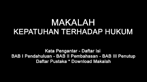 We did not find results for: Makalah Kepatuhan Terhadap Hukum Doc Pdf Download Contoh Makalah Lengkap