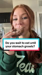 If you wait until your stomach growls to eat, you’re waiting too long!  #intuitiveeating #hungercues #abbiestasior #hangrygirl