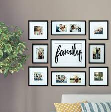 Create a decorative wall display or hang them throughout your home as separate pieces for a cohesive decor theme. Andover Mills Spoffo 9 Piece Family Decor Picture Frame Set Reviews Wayfair
