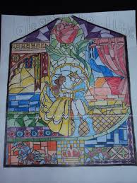 Attention :our diamond painting is without frame,and it is not a finished painting,you need to finish it yourself. Beauty And The Beast Stained Glass Coloring Page