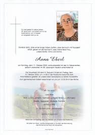 Allein die beschäftigung damit bereitet vielen menschen. Anna Eberl Trauerhilfe Beer