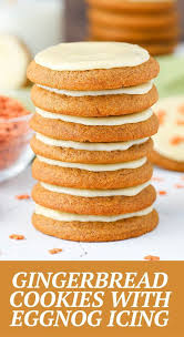 Gingerbread Cookies With Eggnong Icing Easy Christmas Cookies Recipe Recipe In 2020 Easy Christmas Cookie Recipes Cookie Recipes Best Cookie Recipes