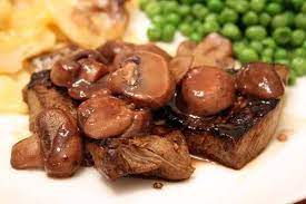 Tasty Steak With Mushroom Sauce Recipe Recipes Food Meat Recipes