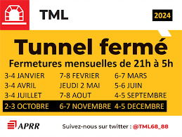Le tunnel Maurice-Lemaire sera en travaux dès Janvier : quand sera-t-il  fermé en 2024 ?