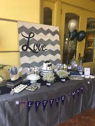 Navy Blue And Gray Themed Baby Shower Grey Baby Shower Baby Shower Desserts Boy Baby Shower For Men