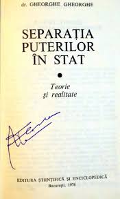 Maybe you would like to learn more about one of these? Separatia Puterilor In Stat De Gheorghe Tanase Gheorghe Bucuresti 1976