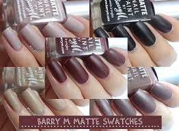 Barry M Matte Nail Paint Swatches and Review | Brit Nails