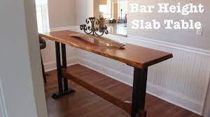 Maybe you would like to learn more about one of these? Bar Height Slab Table How To Youtube