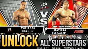 What are all the unlockables for wwe svr2011? Wwe Smackdown Vs Raw 2010 How To Unlock All Characters Superstars Ppsspp Youtube