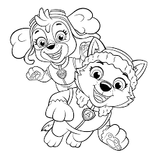 Everest Paw Patrol Kleurplaat Novocom Top