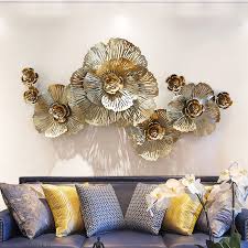 Wallpaper of the year timepiece. European Luxury 3d Wrought Iron Wall Hanging Artificial Flower Crafts Decoration Home Wall Background Decor Nordic Wall Canvas Home And Decoration