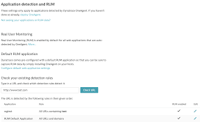 Application Detection Rules Dynatrace Help