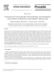 In time, you'll come to see just how much. Pdf Learning Moral Values Through Virtual Technology The Development And Evaluation Of Malaysian Virtual Folktales Hikayat Land