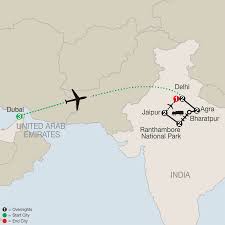 Uae And India Map Icons Of India W/Dubai — Escape World Travel