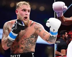 Image of Jake Paul private jet with money after Anthony Joshua fight