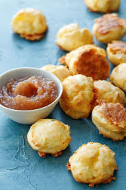 White Cheddar Gougeres With Apple Butter Love And Olive Oil Recipe White Cheddar Recipes Food And Drink Snacks